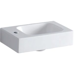 Geberit iCon hand wash basin 124836000 38 x 28 cm, white, with tap hole left and overflow