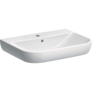 Geberit Smyle Waschtisch 500230011 weiss, 65x48cm, mit Hahnloch und Überlauf