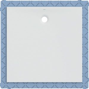 Geberit Olona receveur de douche 550903001 blanc / mat, carré, 120 x 120 x 4 cm