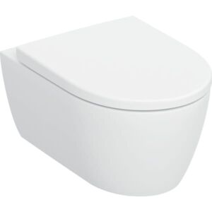 Geberit iCon Wand-Tiefspül-WC-Set 503046JT1 35,5x53cm, geschlossenes Keramikdesign, mit WC-Sitz, weiß matt