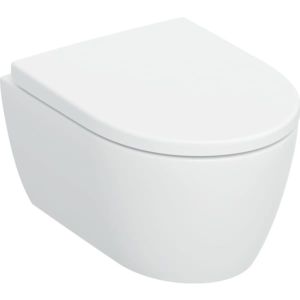 Geberit iCon wall-hung, deep-flush toilet 503049JT1 35.5x49cm, reduced projection, with toilet seat, matt white