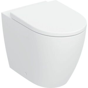 Geberit iCon  Stand-Tiefspül-WC-Set 503080JT1 35,5x56cm, wandbündig, geschlossenes Keramikdesign, mit WC-Sitz, Weiß matt