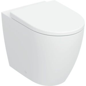 Geberit iCon Stand-Tiefspül-WC-Set 503080001 35,5x56cm, wandbündig, geschlossenes Keramikdesign, mit WC-Sitz, weiß