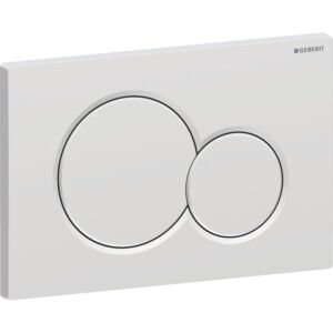 Geberit Sigma 01 Round actuator plate 115770JQ5 matt chrome lacquered, for dual flush, plastic