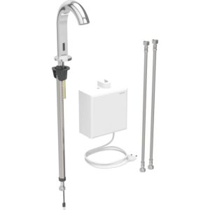 Geberit Piave Waschtischarmatur 116162211 mit Mischer, Standmontage, Netzbetrieb, Aufputz