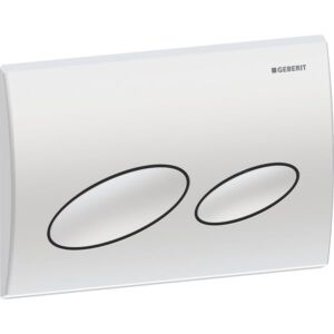 Geberit Kappa 20 Betätigungsplatte 115228461 seidenglanz verchromt, 2-Mengen-Spülung