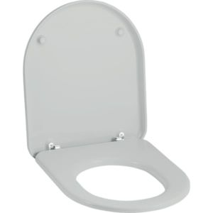 Geberit Mango abattant de toilettes 573800068 pergamon, avec couvercle, charnières chromées, pour toilettes 205200