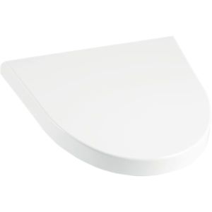 Geberit Flow couvercle d&#39;urinoir 575905000 charnières en acier inoxydable chromé, avec mécanisme de fermeture amortie, blanc