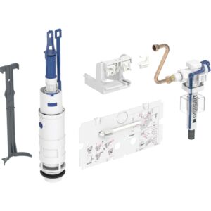 Kit de conversion Geberit pour chasse double 240515005 avec robinet de remplissage type 383, pour réservoir encastré type 110.800 (1988-1997)