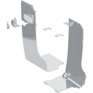 Geberit design cover side for external WA 243251211 for Geberit AquaClean Mera bright chrome-plated