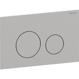 Geberit Sigma 40 Round actuator plate 115628FW1 Round, brushed, easy-to-clean coated, for dual flush, Round
