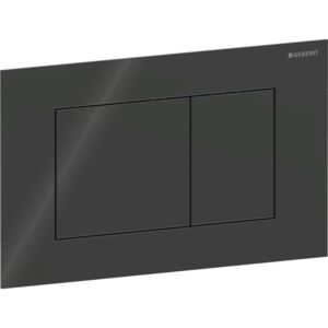 Geberit Sigma 40 Square Betätigungsplatte 115629SJ1 Square, schwarz, für 2-Mengen-Spülung