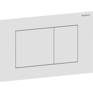 Geberit Sigma 40 Square actuator plate 115629JT1 Square, matt white / easy-to-clean coated, for dual flush, Round