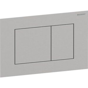 Geberit Sigma 40 Square Betätigungsplatte 115629FW1 Square, gebürstet, easy-to-clean-beschichtet, für 2-Mengen-Spülung,