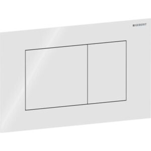 Geberit Sigma 40 Square actuator plate 115629SI1 Square, white, for dual flush, Round
