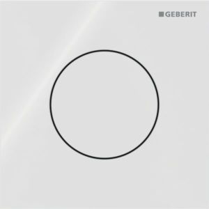 Geberit Type 40 urinal flush control 116014SI1 pneumatic, Round, white