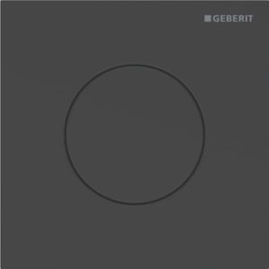 Geberit Type 40 actuator plate 246118141 for urinal flush control, with pneumatic flush actuation, round, matt black