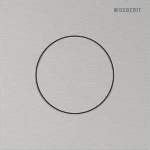 Geberit Type 40 urinal flush control 116014FW1 pneumatic, round, brushed, easy-to-clean coated