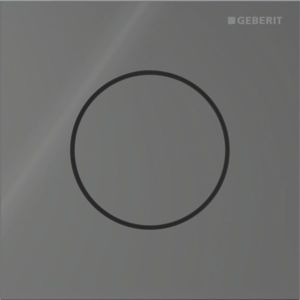 Geberit Type 40 actuator plate 246118JK1 for urinal flush control, with pneumatic flush actuation, Round, lava