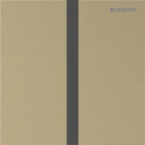 Geberit Typ 40 Urinal-Steuerung 116237QF1 elektronisch, Batteriebetrieb, messingfarben / gebürstet, easy-to-clean-beschichtet