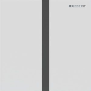 Geberit Type 40 urinal flush control 116227JT1 electronic, Square, matt white / easy-to-clean coated