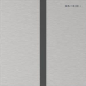 Geberit Type 40 urinal flush control 116227FW1 electronic, Square, brushed, easy-to-clean coated