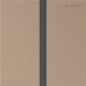 Geberit Typ 40 Urinal-Steuerung 116237QB1 elektronisch, Batteriebetrieb, rotgold / gebürstet, easy-to-clean-beschichtet