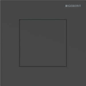 Geberit Type 40 urinal flush control 116217141 pneumatic, Square, matt black / easy-to-clean coated