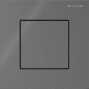 Geberit Typ 40 Betätigungsplatte 246119JK1 für Urinalsteuerung, mit pneumatischer Spülauslösung, Square, lava
