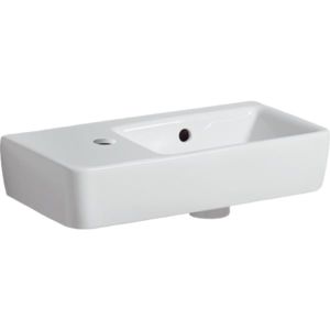 Geberit washbasin Renova Compact 276350000 white, 50x25cm, shelf and tap hole left