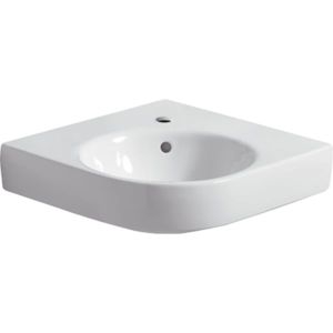Geberit washbasin Renova Compact 226150000 white, side length 50cm, corner model