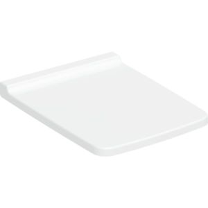 Geberit Xeno² abattant de toilettes 500833011 blanc , charnières en laiton chromé, avec mécanisme de fermeture amortie