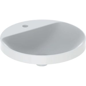 Geberit VariForm built-in washbasin 500707012 d= 48cm, with tap hole bank, without overflow, round, white