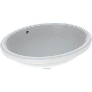 Geberit VariForm undercounter washbasin 500753012 56x46cm, without tap hole, with overflow, oval, white