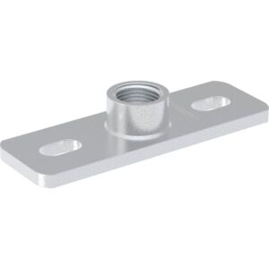 Geberit base plate 362828261 G 2000 , square, 2-hole, with threaded socket G, galvanized