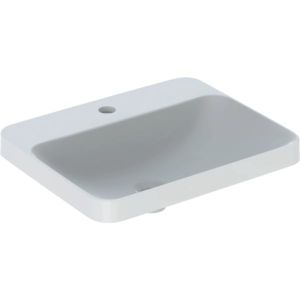 Geberit VariForm lavabo à encastrer 500743012 55x45cm, avec trou pour robinetterie, sans trop-plein, rectangulaire , blanc