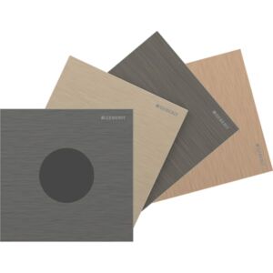 Geberit Typ 40 Abdeckplatte 004817003 Urinal-Steuerung, rund, kundenspezifisches Finish, galvanisiert/lackiert