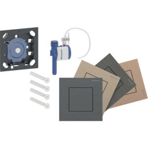 Geberit Typ 40 Urinalsteuerung 004781003 pneumatische Spülauslösung, eckig, galvanisiert, lackiert