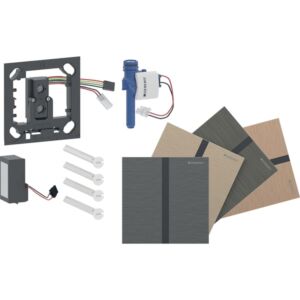 Geberit Typ 40 Urinalsteuerung 004791002 elektronische Spülauslösung, Netzbetrieb, eckig, galvanisiert