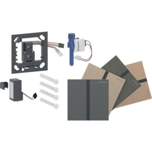 Geberit Typ 40 Urinalsteuerung 004801002 elektronische Spülauslösung, Batteriebetrieb, eckig, galvanisiert