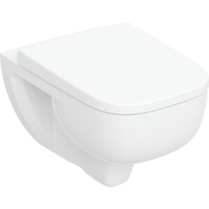Ensemble WC suspendu Geberit Renova Plan TurboFlush, avec abattant, blanc, référence 503152001