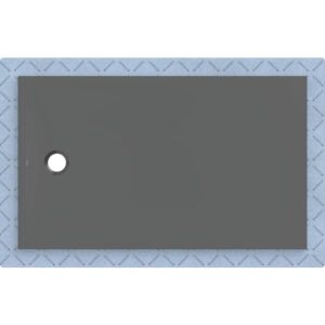 Geberit CleanFloor30 Duschfläche 551016DM1 bodeneben, mit Dichtvlies, 90 x 150 cm, graphit / matt