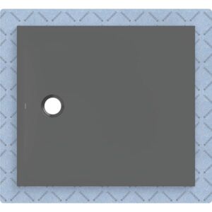 Geberit CleanFloor30 Duschfläche 551012DM1 bodeneben, mit Dichtvlies, 90 x 100 cm, graphit / matt