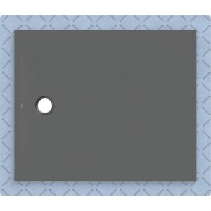Geberit CleanFloor30 Duschfläche 551022DM1 bodeneben, mit Dichtvlies, 100 x 120 cm, graphit / matt