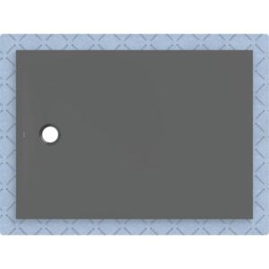 Geberit CleanFloor30 Duschfläche 551023DM1 bodeneben, mit Dichtvlies, 100 x 140 cm, graphit / matt
