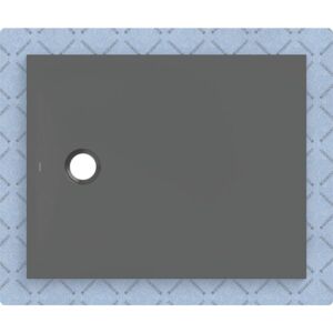 Geberit CleanFloor30 Duschfläche 551004DM1 bodeneben, mit Dichtvlies, 80 x 100 cm, graphit / matt