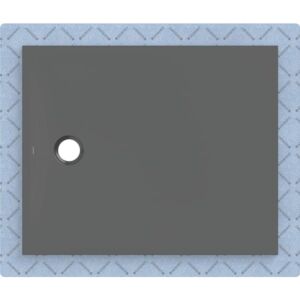Geberit CleanFloor30 Duschfläche 551013DM1 bodeneben, mit Dichtvlies, 90 x 110 cm, graphit / matt