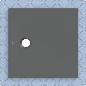 Geberit CleanFloor30 Duschfläche 551002DM1 bodeneben, mit Dichtvlies, 80 x 80 cm, graphit / matt