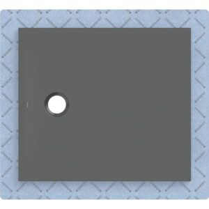 Geberit CleanFloor30 Duschfläche 551003DM1 bodeneben, mit Dichtvlies, 80 x 90 cm, graphit / matt