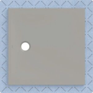 Geberit CleanFloor30 shower tray 551011291, flush with floor, with sealing fleece, 90 x 90 cm, grey / matt